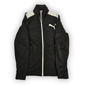 PUMA BLACK TRACK JACKET SIZE LARGE